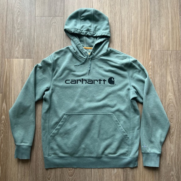 Carhartt Other - Carhartt LOGO Classic Letter Men And Women Loose Hooded Fleece Hoodie Sweatshirt